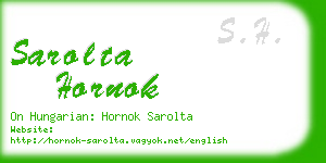 sarolta hornok business card